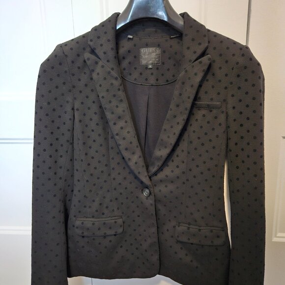 Black blazer with polka dots - Picture 1 of 5